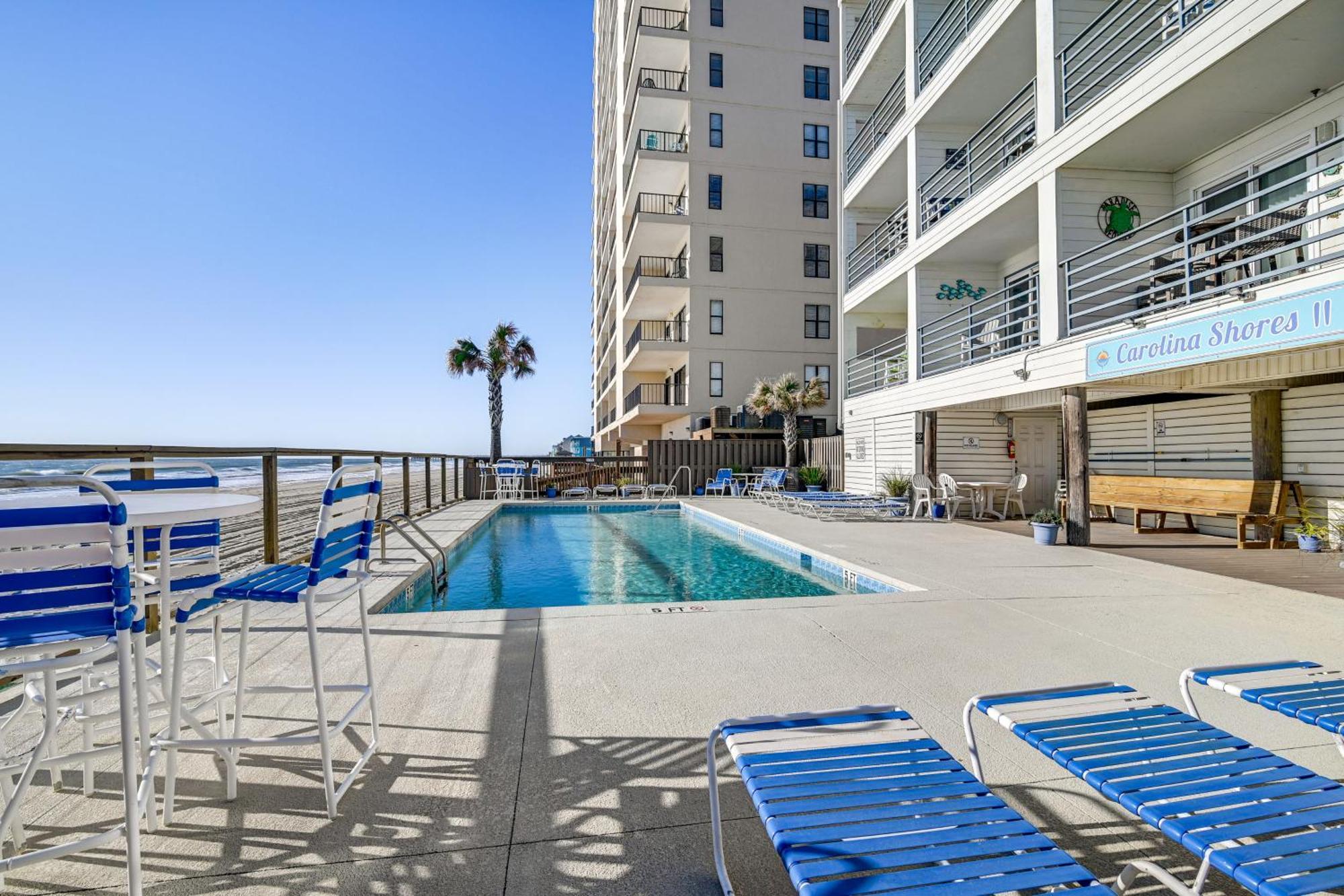 Cozy Beachfront Condo With Wifi, Views And Pool Access 默特尔比奇 外观 照片